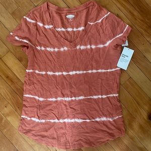 Orange tie dye t shirt
